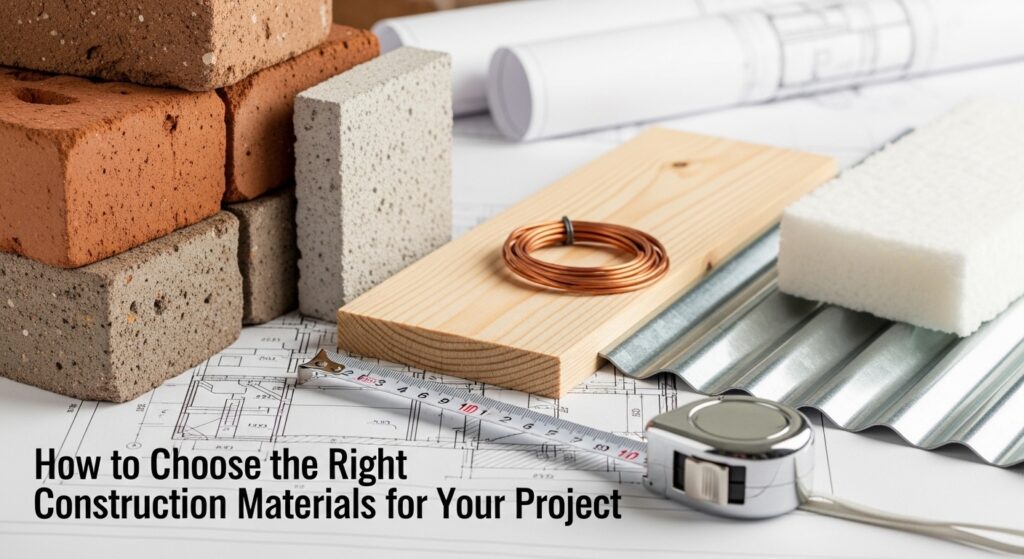 How to Choose the Right Construction Materials for Your Project