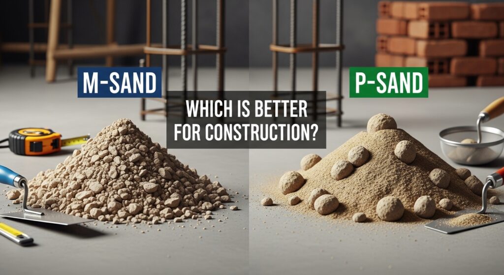 M Sand vs P Sand: Which Is Better for Construction?
