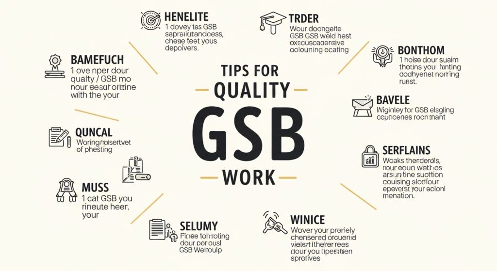 Tips for Quality GSB Work