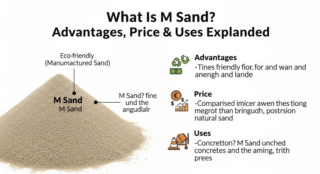 What Is M Sand? Advantages, Price & Uses Explained